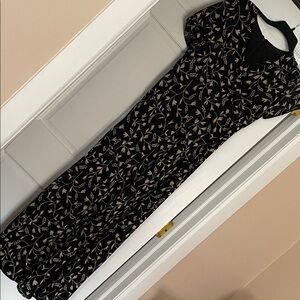 Black Floral Maxi Dress - Classic Women's Dress